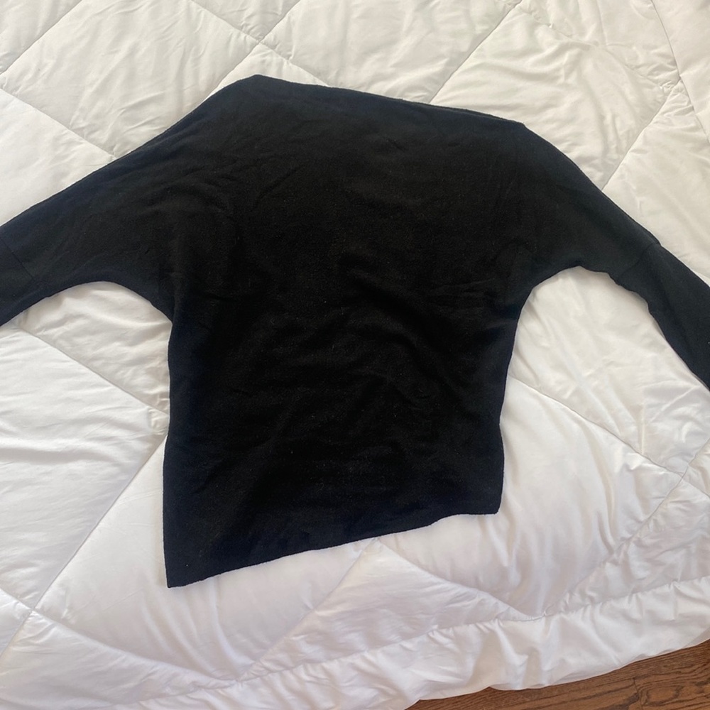 ASTR the label black asymmetric sweater
